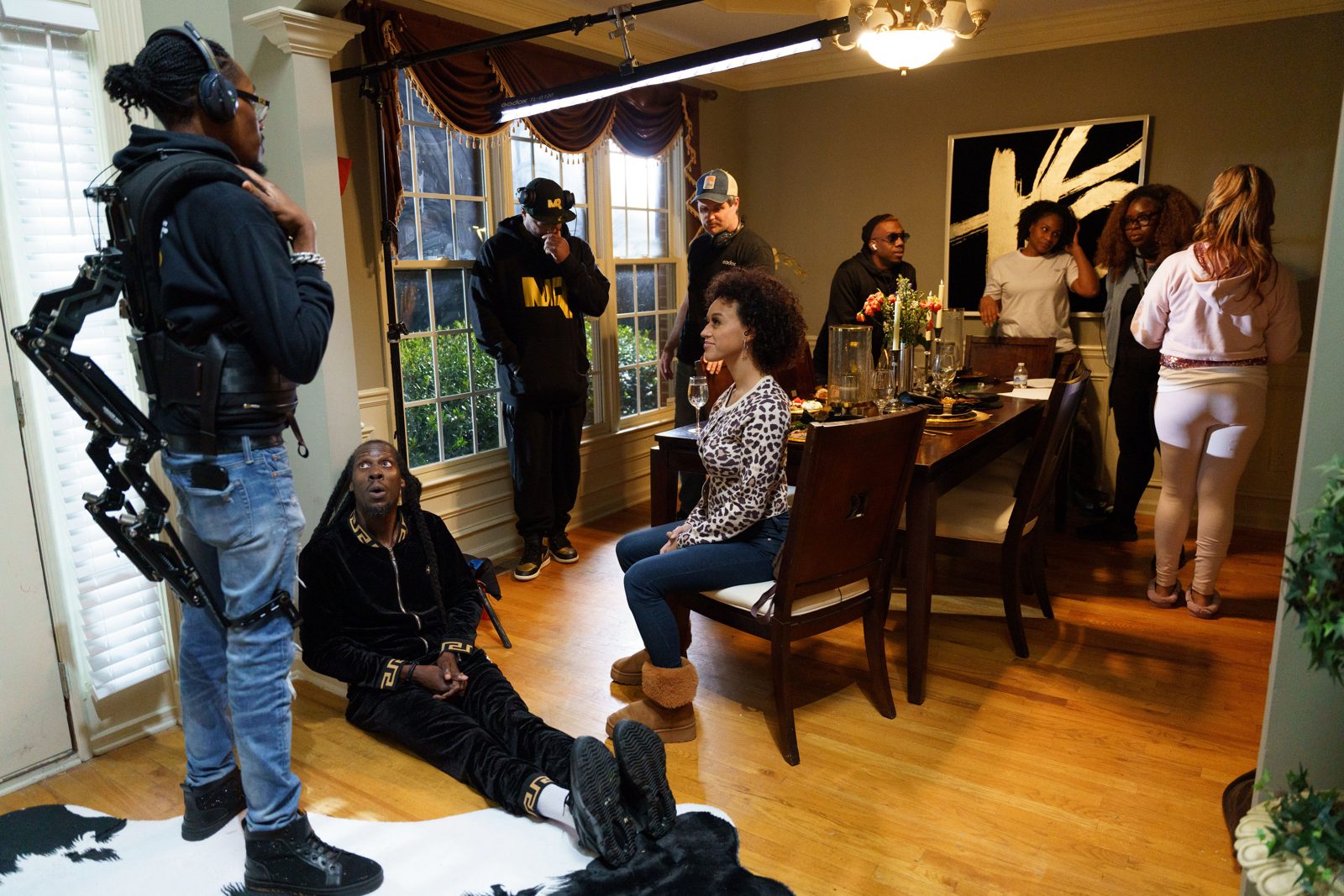On set
